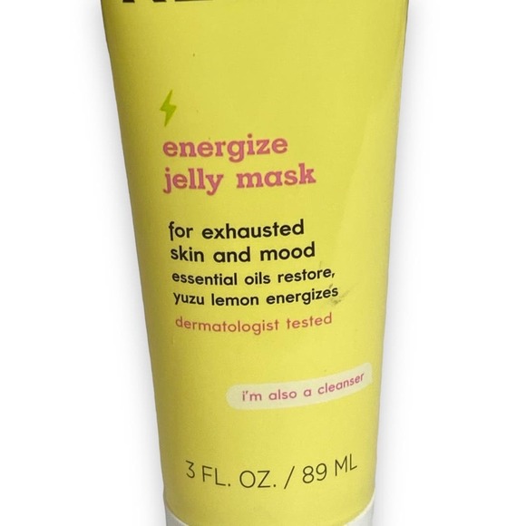 NWOT Freeman Energize Yuzu Lemon Jelly Off Facial Mask for Dry Skin 3 fl oz - Picture 2 of 8